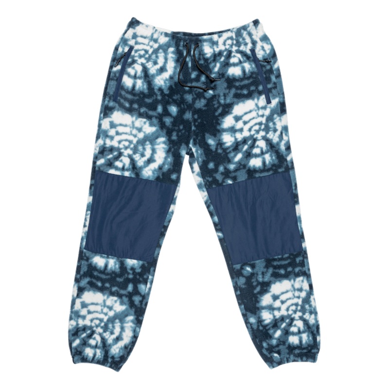 Autumn Bask Fleece Pants In Shibori Tie Dye