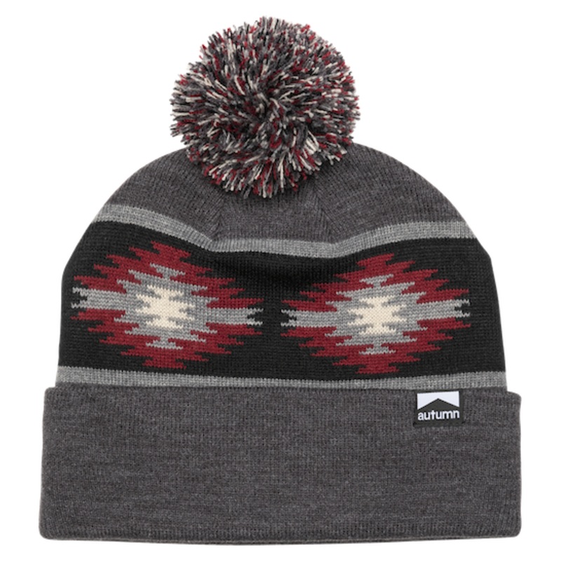 Autumn Blanket Beanie In Charcoal