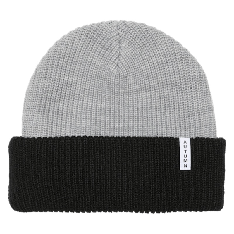 Autumn Blocked Youth Beanie In Grey