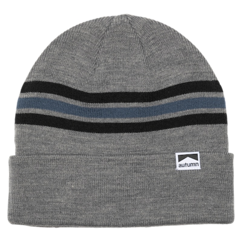Autumn Bold Stripe In Beanie Grey