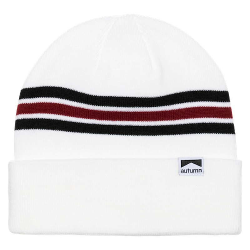 Autumn Bold Stripe In Beanie White