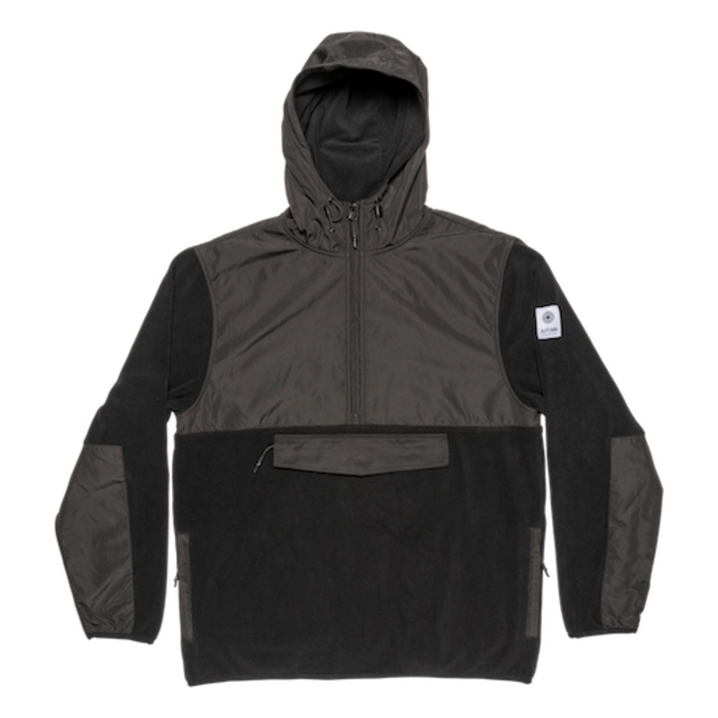 Autumn Horizon Hooded Fleece In Black