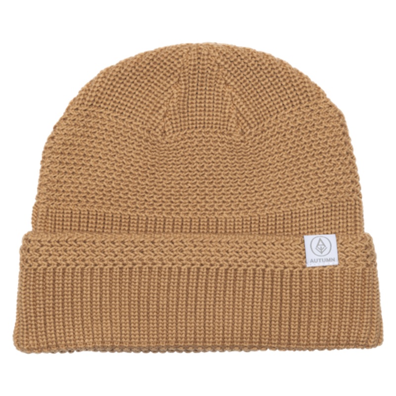 Autumn Knot Sustainable Beanie In Khaki
