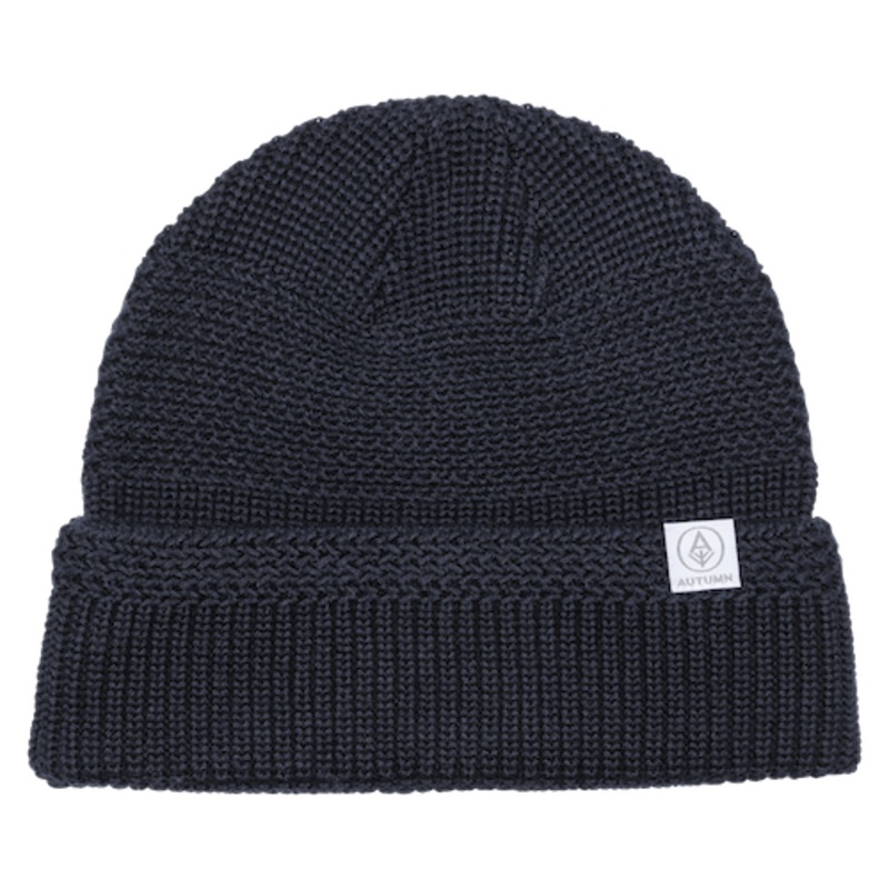 Autumn Knot Sustainable Beanie In Navy