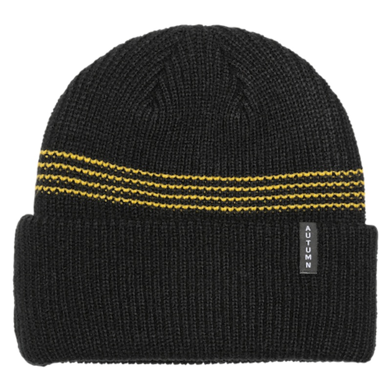 Autumn Mini Stripe In Beanie Black
