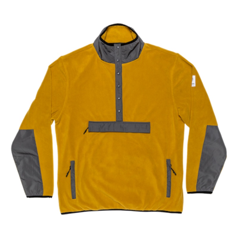 Autumn Orb Half Snap Fleece In Harvest Gold