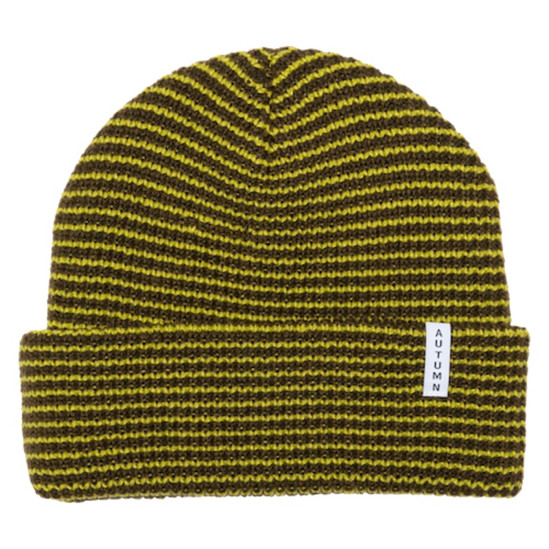 Autumn Stripe Youth Beanie In Army