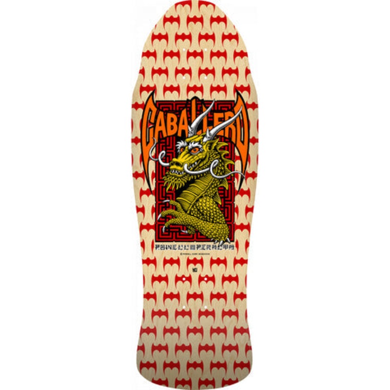 Powell Peralta Caballero Street Dragon Natural Reissue Shaped Skateboard Deck in 9.625"