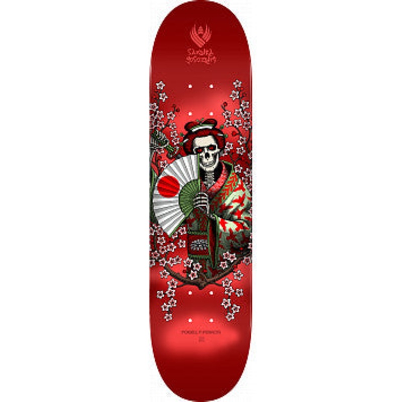 Powell Peralta Flight Yosozumi Samurai Red Spring Skate Deck in 8.25''