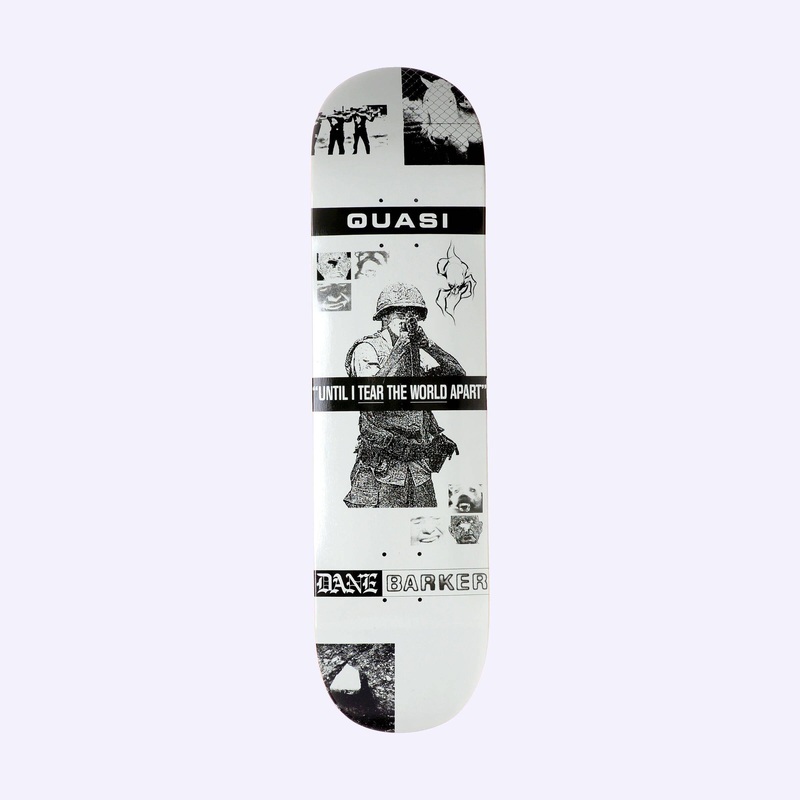 Quasi Barker Enemy Skateboard Deck in 8.25"