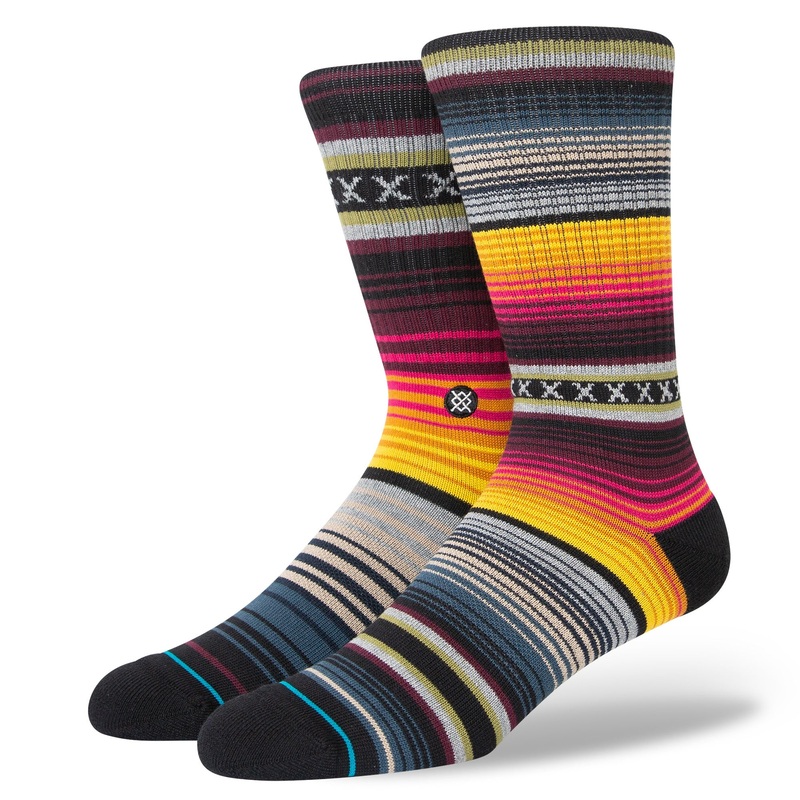Stance Curren St Crew Sock in Burgundy