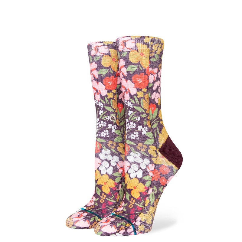Stance Ditz Crew Sock in Burgundy