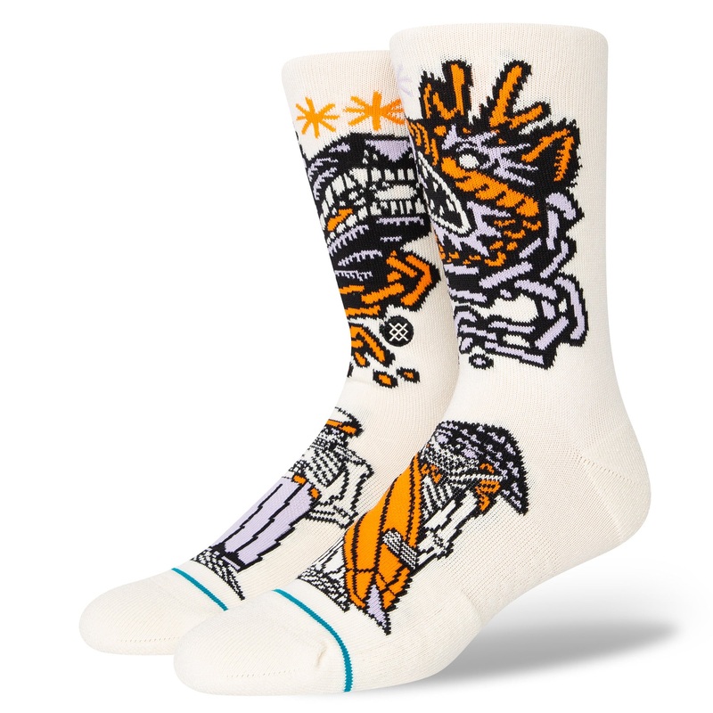 Stance Dj Clash Sock in Offwhite