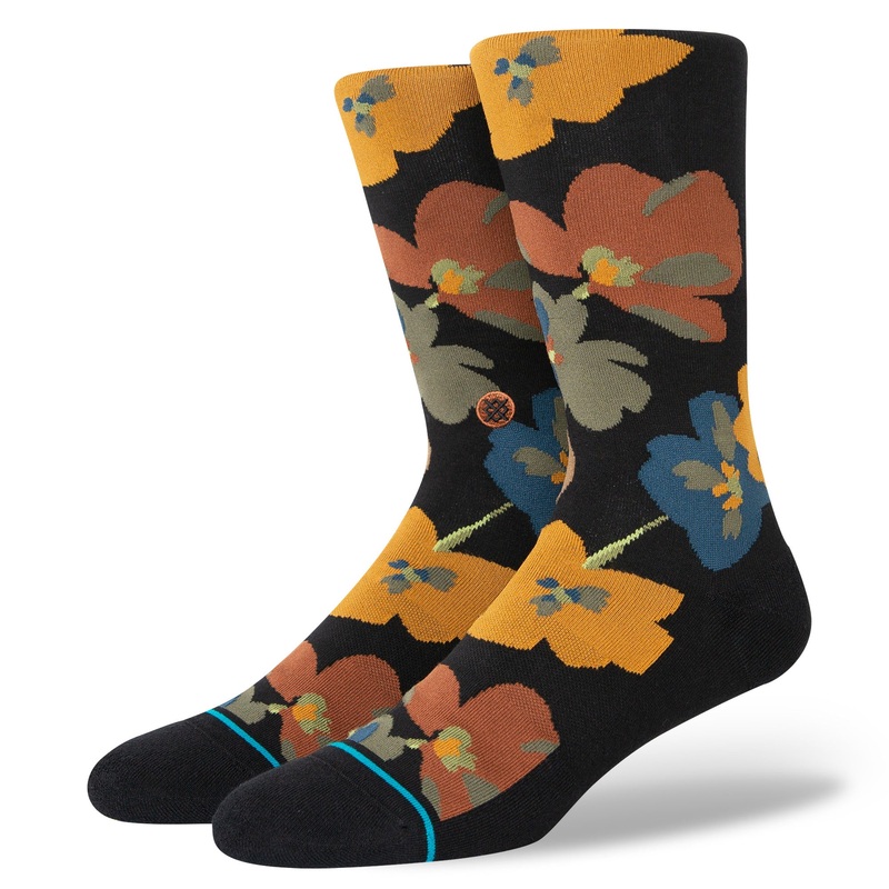 Stance First Bloom Sock in Black