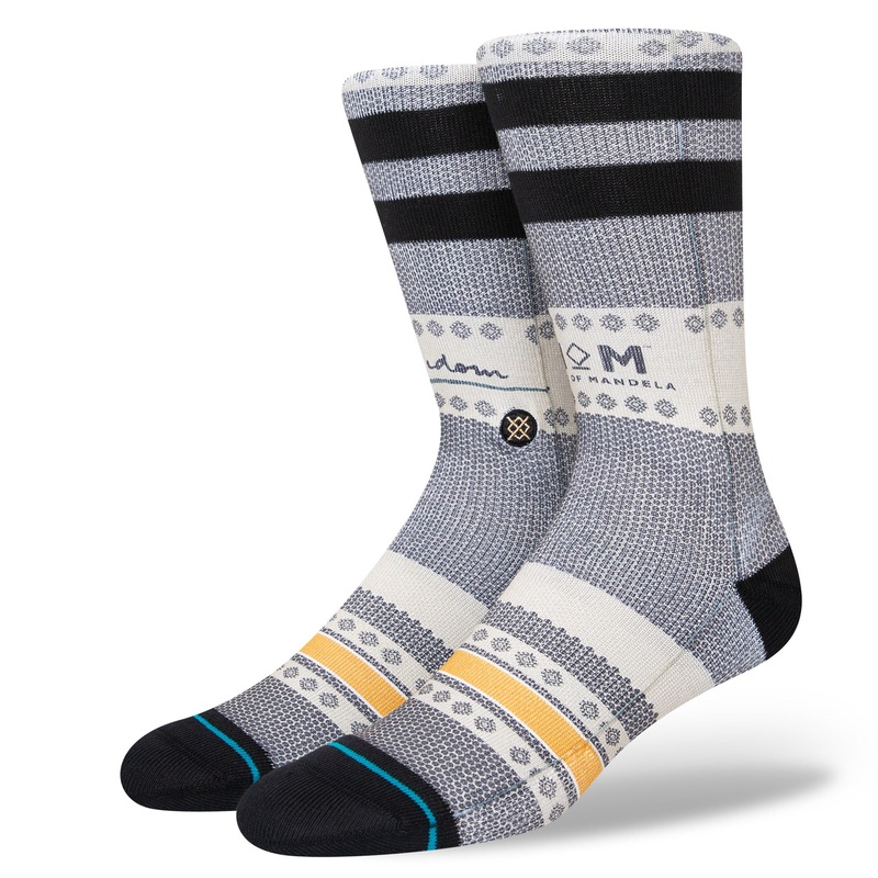Stance Freedom Mandela Sock in Black