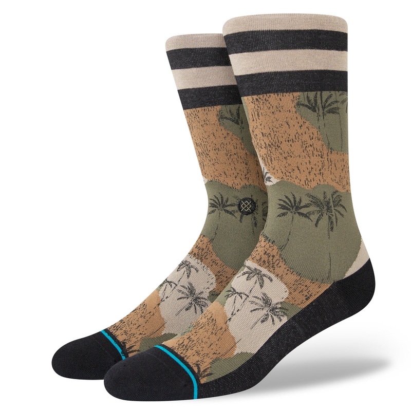 Stance Hidden Palm Sock in Green
