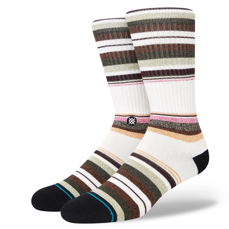 Stance Sun Set Crew Sock in Offwhite