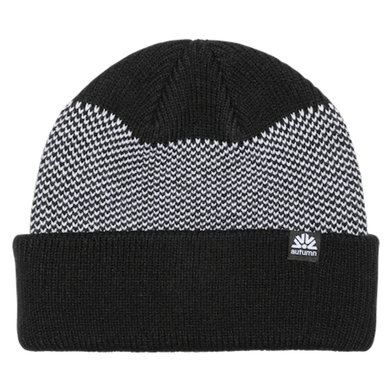 Autumn Birdseye Beanie In Black