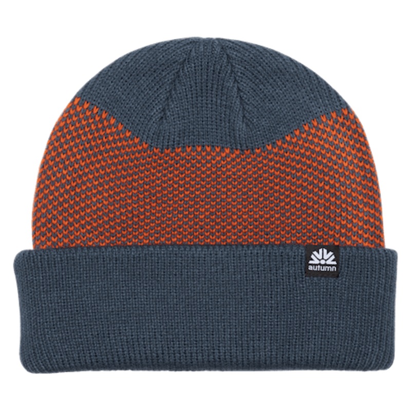 Autumn Birdseye Beanie In Slate Blue