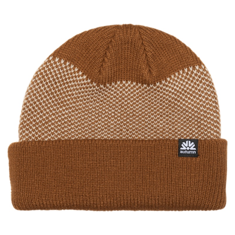 Autumn Birdseye Beanie In Work Brown