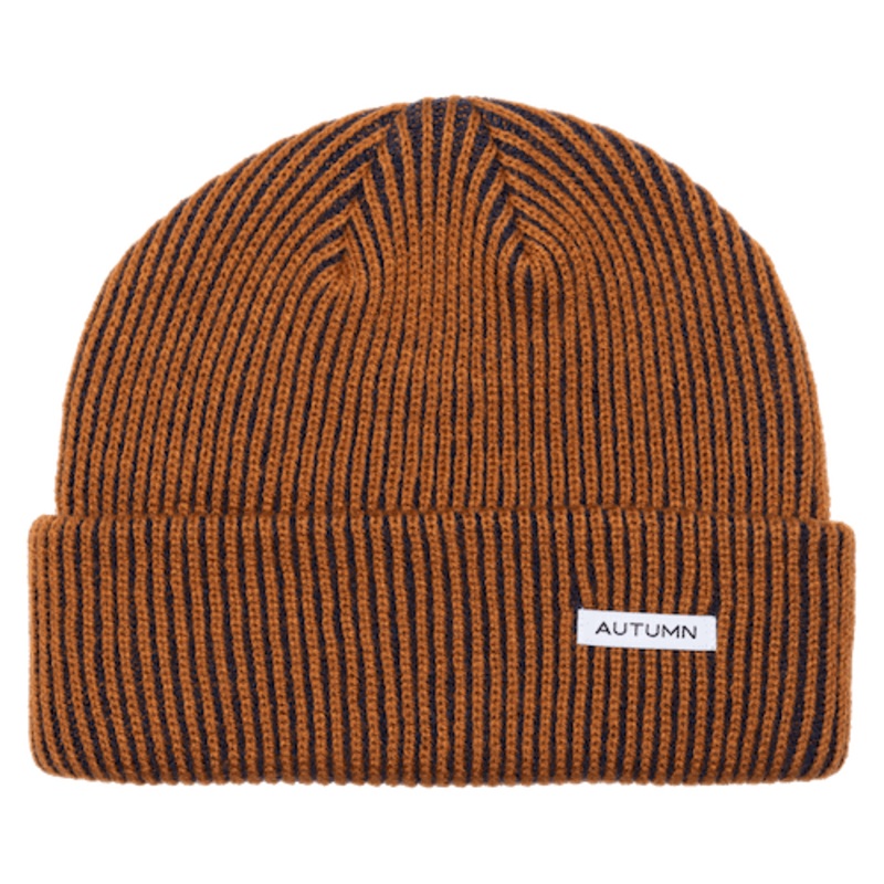 Autumn Cord Beanie In Work Brown