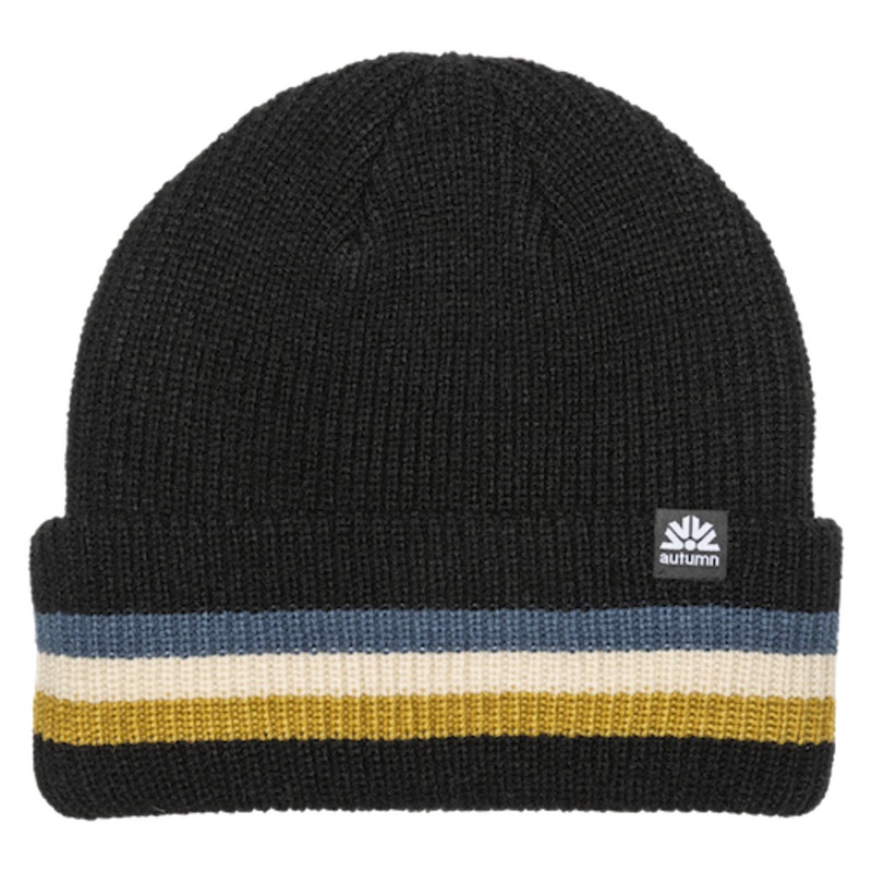 Autumn Cuff Beanie In Black