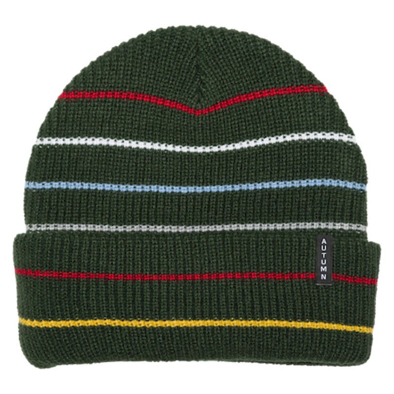 Autumn Multi Stripe In Beanie Dark Green