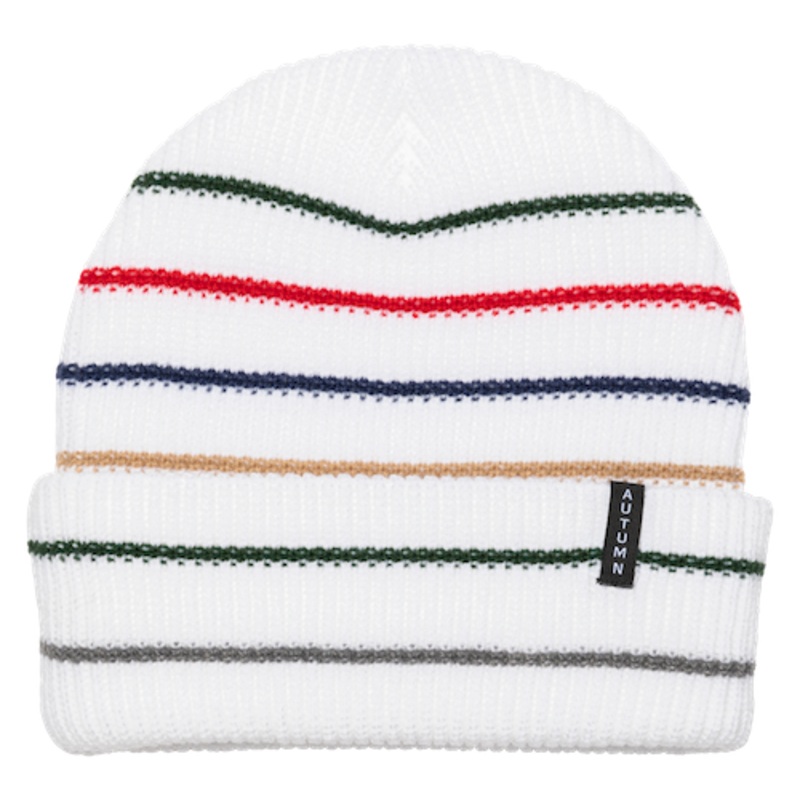 Autumn Multi Stripe In Beanie White