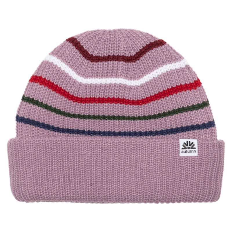 Autumn Retro Beanie In Mauve