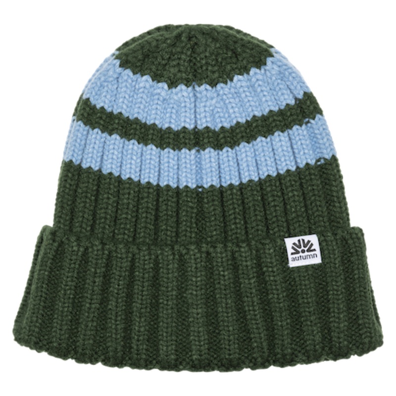 Autumn Rugby Beanie In Dark Green