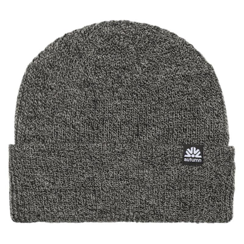 Autumn Simple Beanie In Black Marl