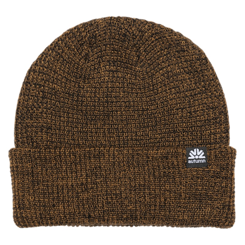 Autumn Simple Beanie In Brown Marl