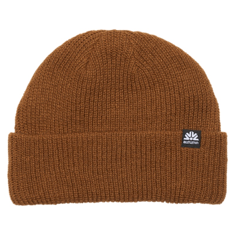 Autumn Simple Beanie In Work Brown