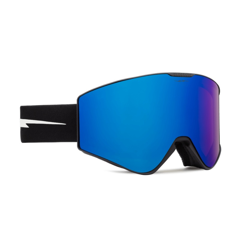Electric Kleveland II Snow Goggle in the Matte Black Frames with a Moss Blue Lens and a Honey Bonus Lens 2023