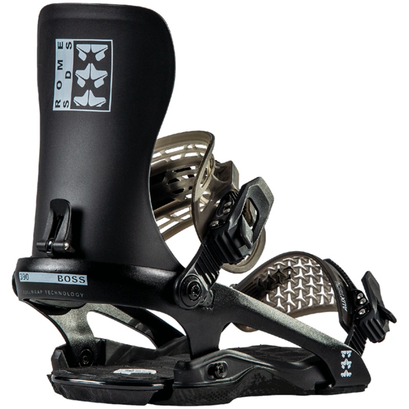 Rome 390 Boss Snowboard Bindings in in Black 2023
