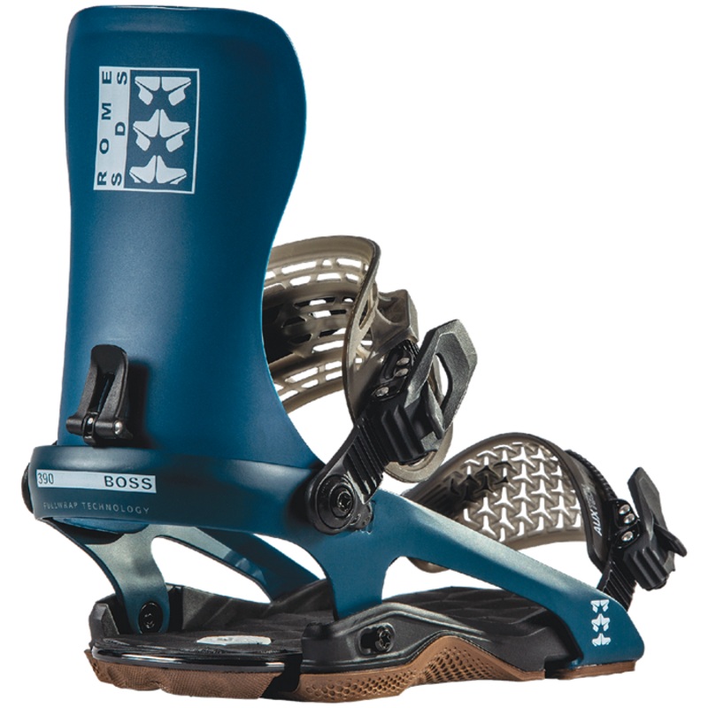 Rome 390 Boss Snowboard Bindings in in Blue 2023