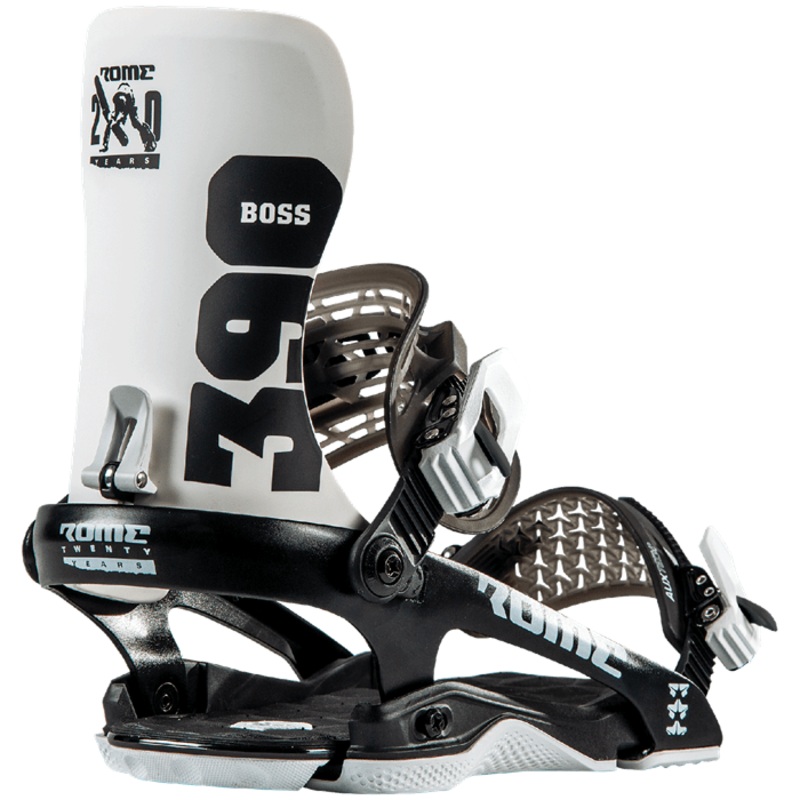 Rome 390 Boss Snowboard Bindings in in White 2023