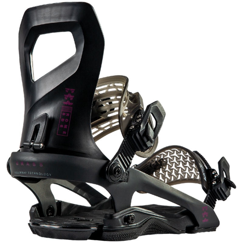 Rome Brass Womens Snowboard Binding in in Black 2023