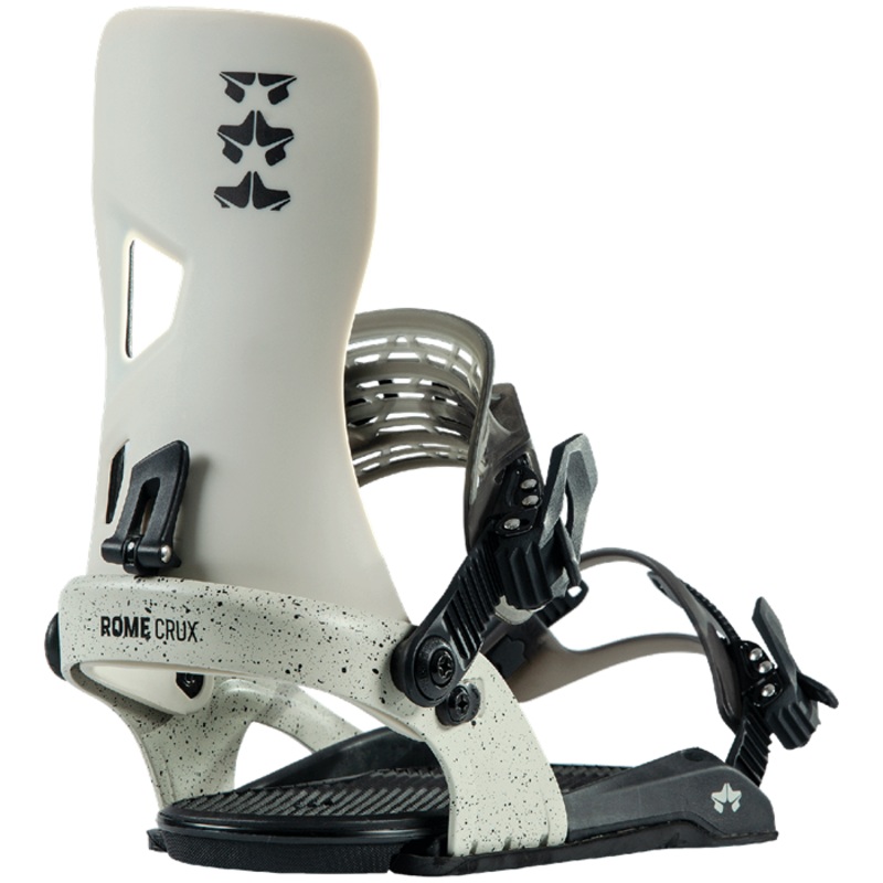 Rome Crux Snowboard Bindings in in White 2023