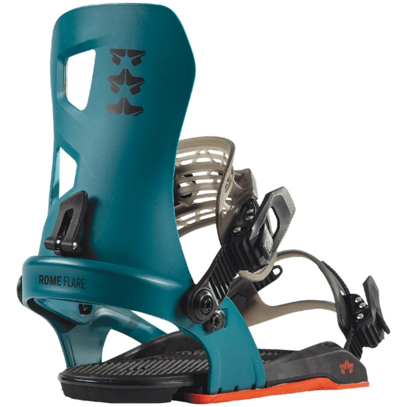 Rome Flare Womens Snowboard Bindings in in Blue 2023