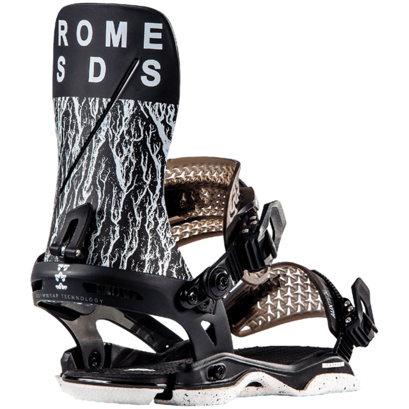 Rome Katana Snowboard Bindings in in White 2023