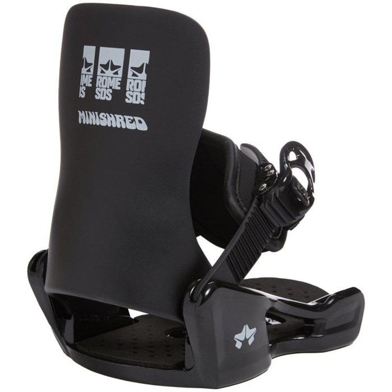 Rome Mini Shred Kids Snowboard Bindings in in Black 2023