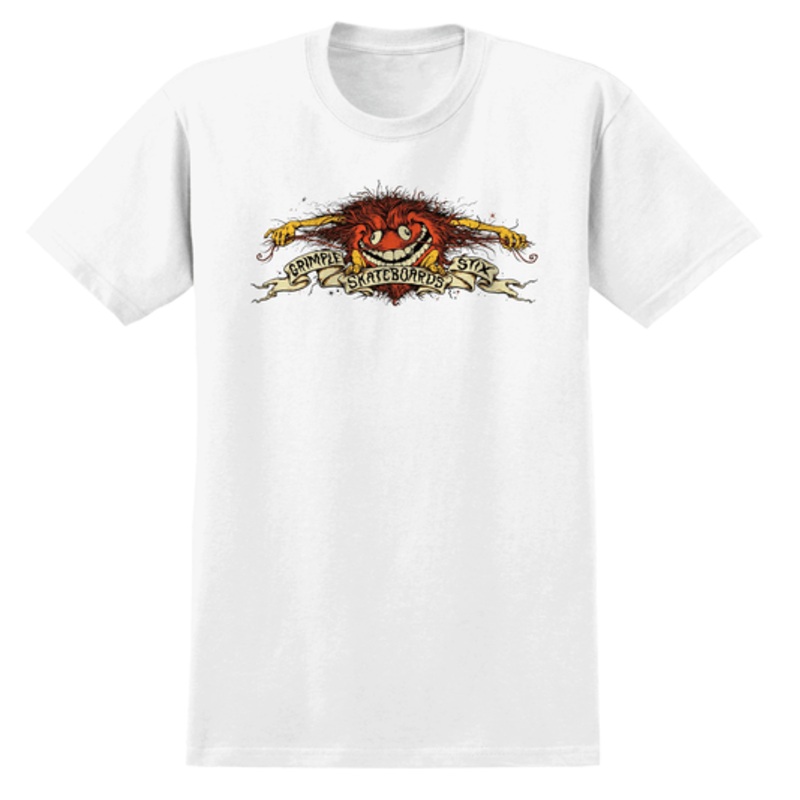 Antihero Grimple Eagle T Shirt in White and Red