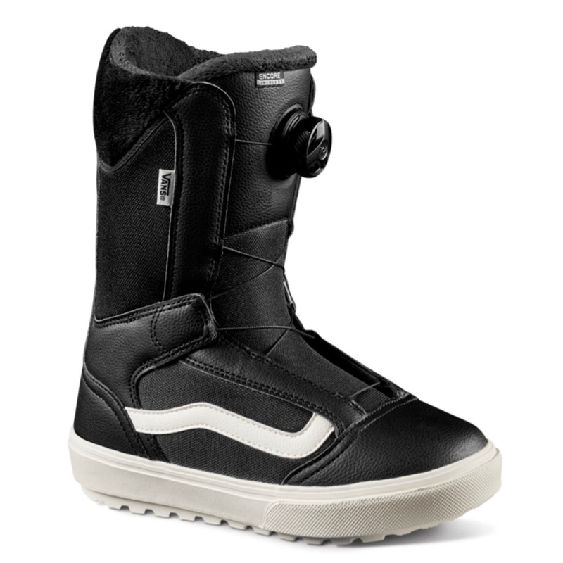 Vans Encore Linerless Womens Snowboard Boot in Black Marshmallow 2026