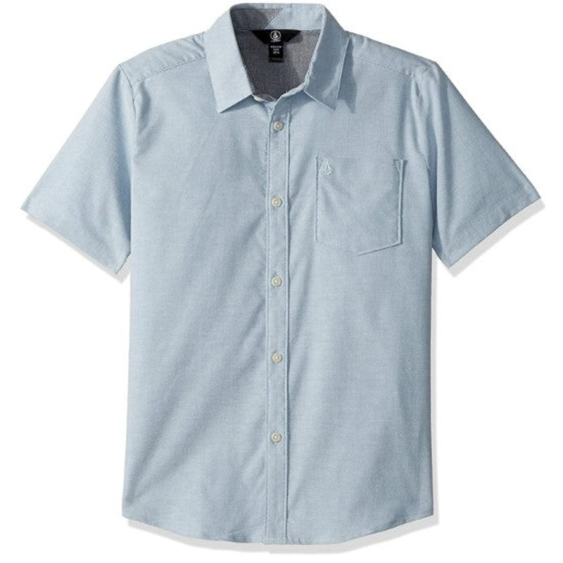 Volcom Everett Oxford Button up in Wrecked Indigo