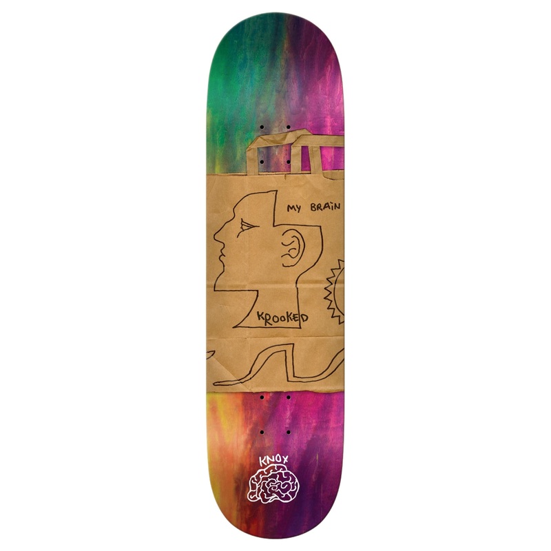 Krooked Knox Toms Brain Skateboard Deck