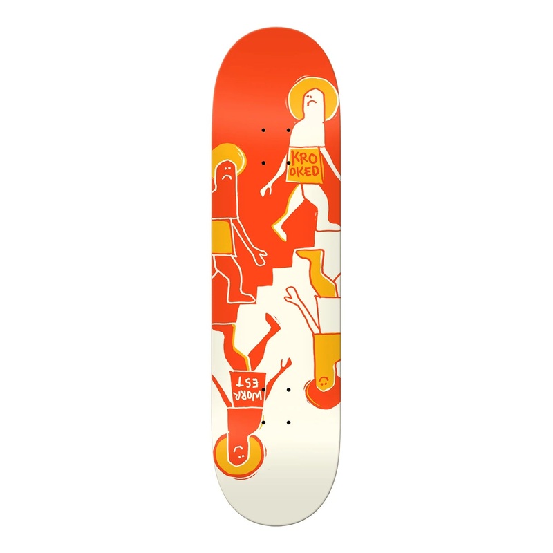 Krooked Worrest Uptown TT Skateboard Deck