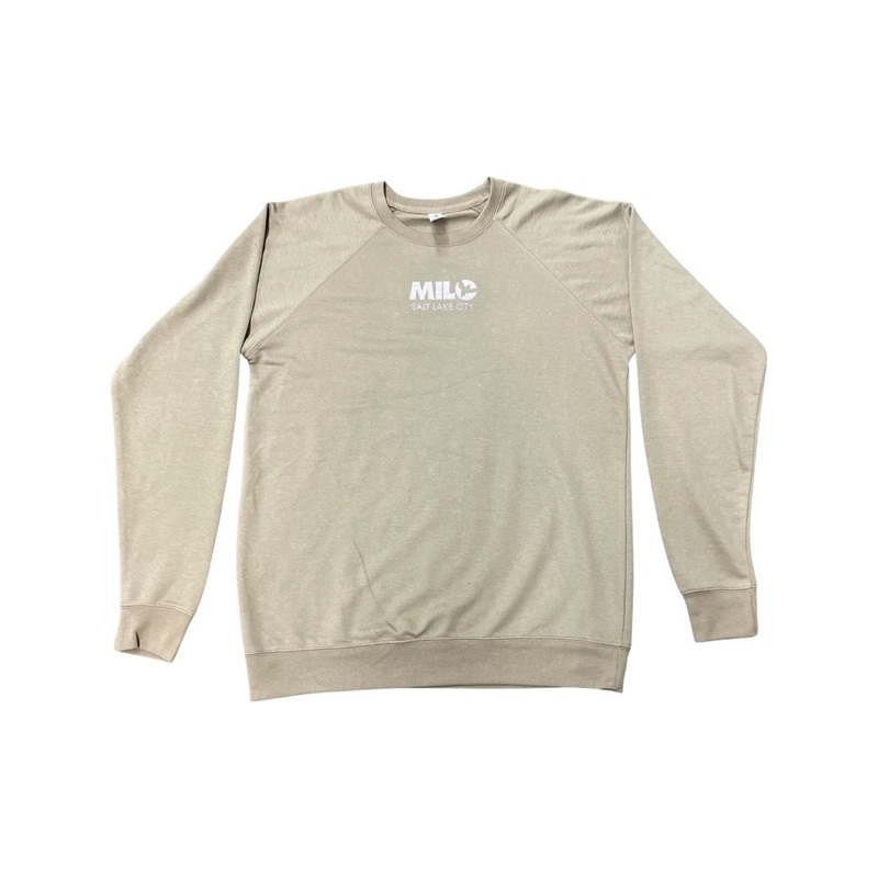Milosport Club Crew Sweatshirt in Sage and White