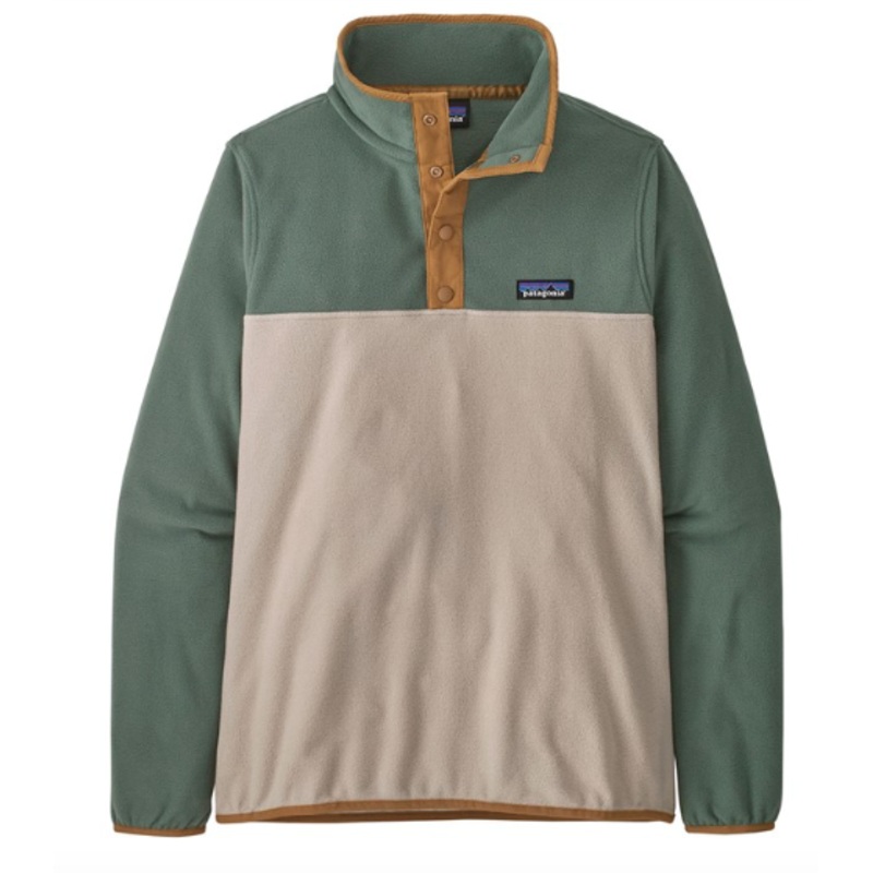 Patagonia Womens Micro D Snap T Pullover Fleece in Pumice 2023
