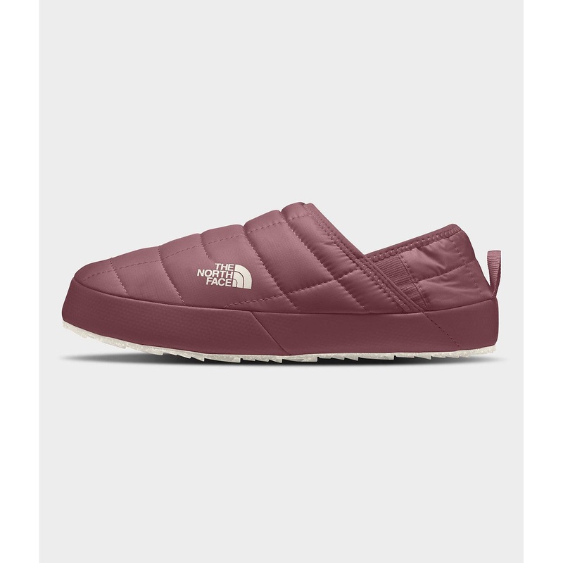 The North Face Womens ThermoBall Traction Mule V in Wild Ginger and Gardenia White 2023